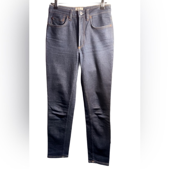 Acne Studios “Patti One” dark blue denim Designer Trendy Cotton 5 Pocket jean 26 - Picture 2 of 4
